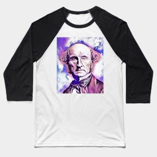 John Stuart Mill Portrait | John Stuart Mill Artwork 7 Baseball T-Shirt